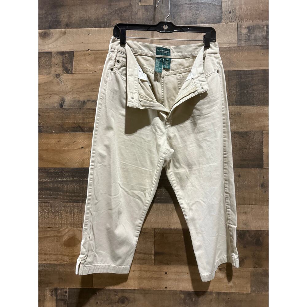 Ralph Lauren Jeans Company Women’s Cropped Jeans – Beige – Size 12